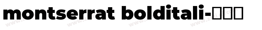 montserrat bolditali字体转换